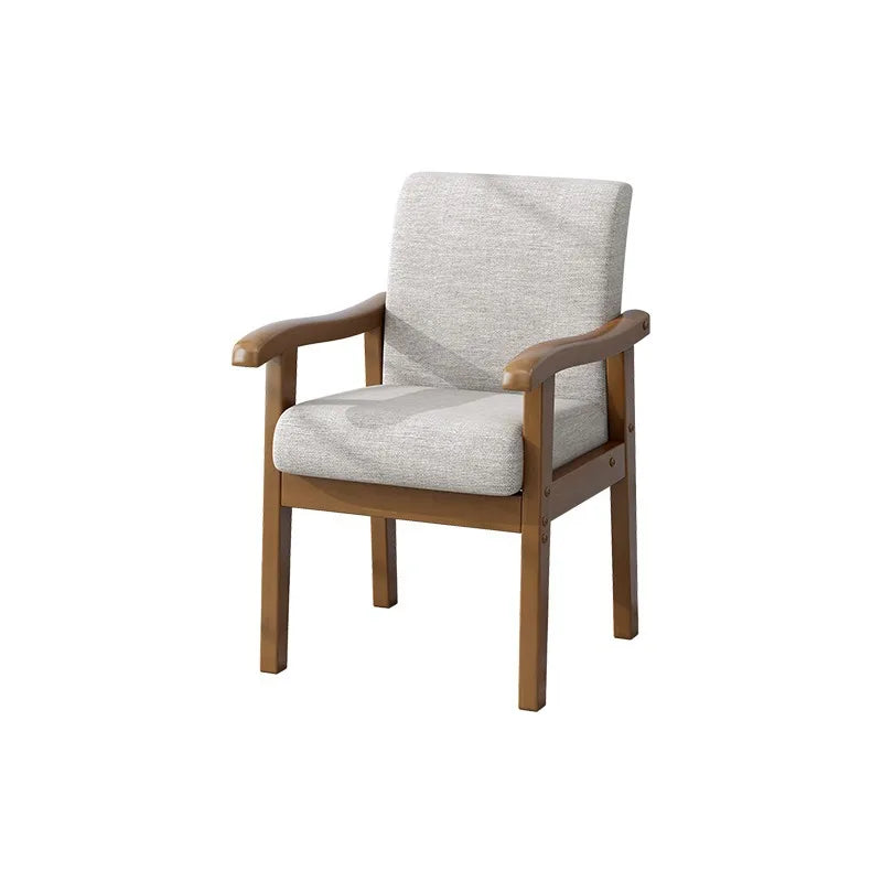Solid wood chair single sofa chair computer desk chair home comfortable backrest armchair sitting mahjong elderly chair