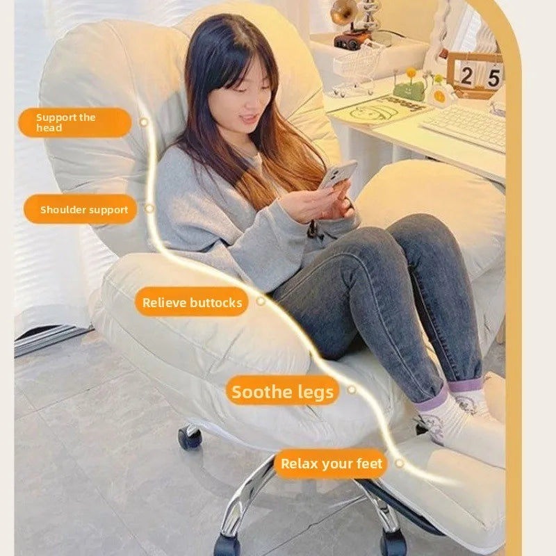 Ergonomic Office Chair Comfortable Gaming Chair Soft Sofa Sedentary Not Tired Fauteuil De Bureau Household Office Supplies