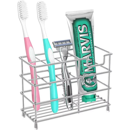 Bathroom Toothbrush Holder 304 Stainless Steel Tooth Brush Holder Toothpaste Holder Stand Bathroom Accessories Organizer