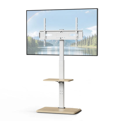 TV Mobile Stand Vertical TV Floor Brackets Trolley Stand Mobile TV Cart Floor Trolley For 26"-75" Television up to 99 lbs