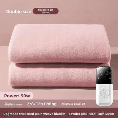 Graphene Electric Heated Blanket Dual Control Single Double Washable Home Dorm Energy Saving Fast Heating Auto Shutoff Cobertor