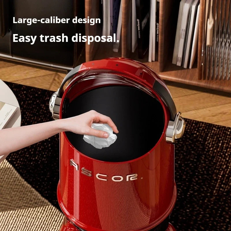 Touchless Sensor Trash Can Stainless Steel Premium Large Capacity Garbage Bin Kitchen Bathroom Bedroom Living Room Maison