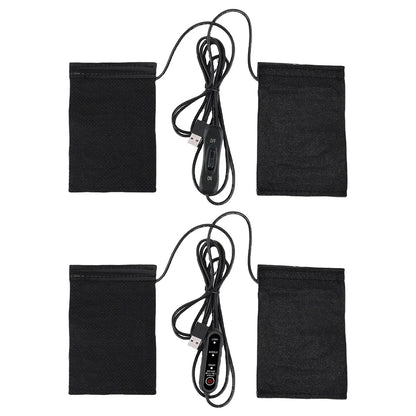 12V USB Motorcycle Heating Handlebar Cover Electric Heated Handgrips Warmer Anti Slip Heated Handle Cover for Outdoor Riding