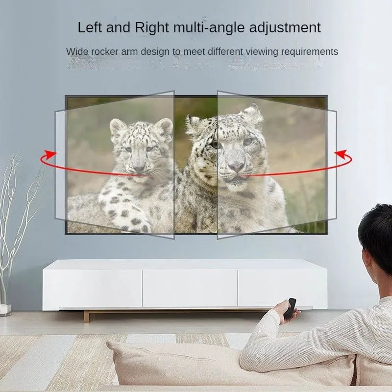 BEISHI TV Bracket  LED LCD TV Screen Wall Mount Bracket Stretch Adjustable Rotating Tilt TV Bracket Load up to 65kg VESA 600*400