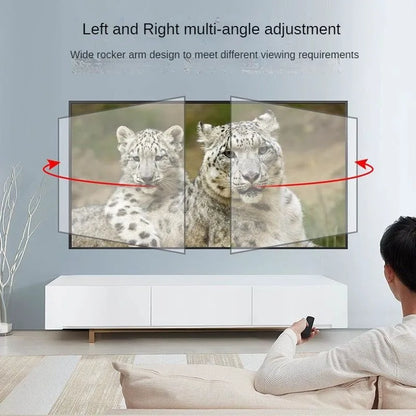 BEISHI TV Bracket  LED LCD TV Screen Wall Mount Bracket Stretch Adjustable Rotating Tilt TV Bracket Load up to 65kg VESA 600*400