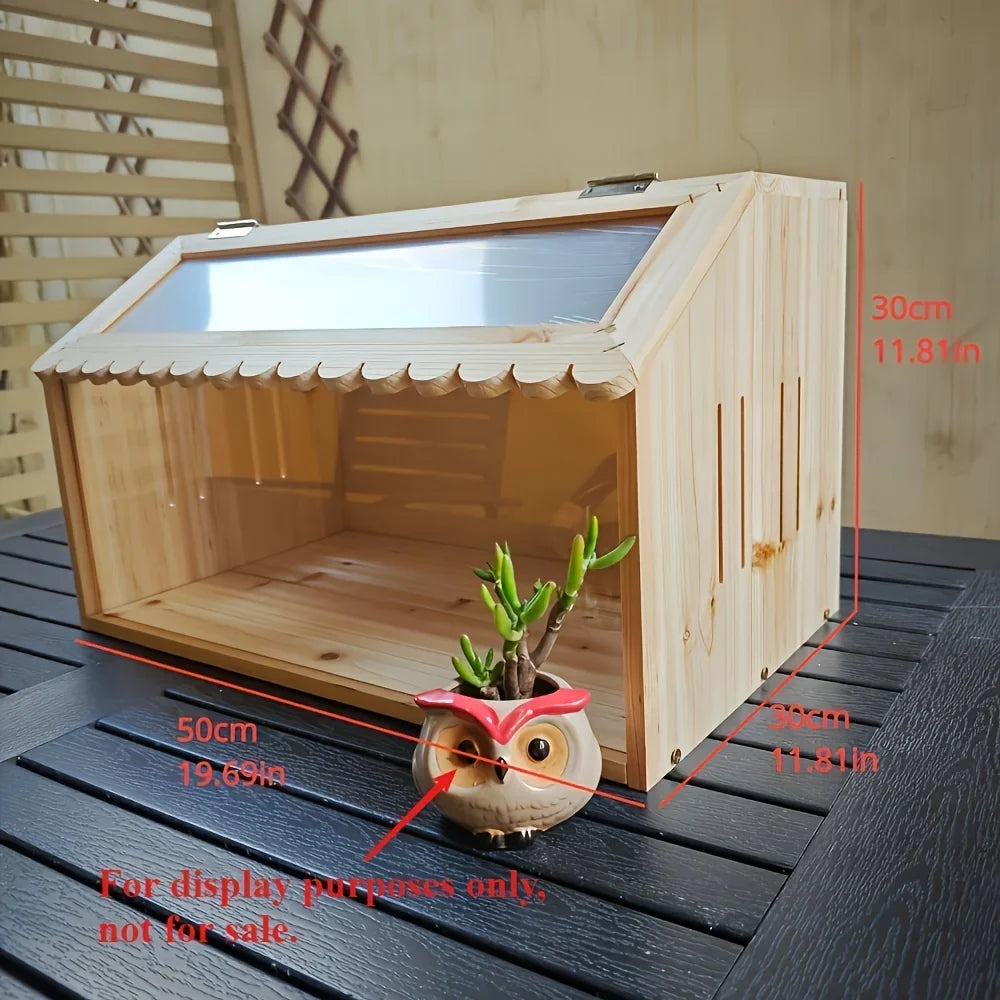 Small Pet Feeding Box Chick Insulation Box Hamster Box Climbing Pet Villa - for Pet Mice Rutin Chickens Reptiles Hedgehogs
