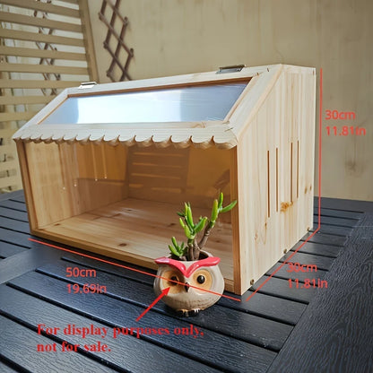 Small Pet Feeding Box Chick Insulation Box Hamster Box Climbing Pet Villa - for Pet Mice Rutin Chickens Reptiles Hedgehogs