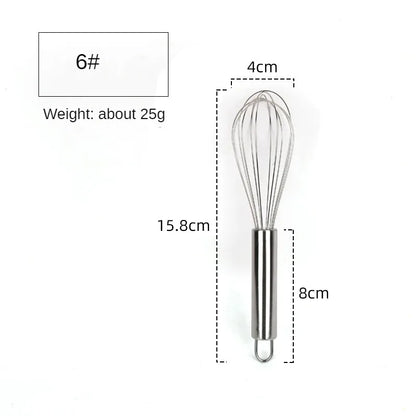 6/8/10/12inch Stainless Steel Egg Stirring Balloon Whisk Manual Egg Beater Mixer Kitchen Baking Utensil Cream Butter Whisk