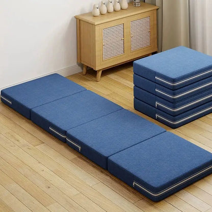 Four-fold memory foam mattress, high-elasticity memory foam mattress, single-person folding mattress, tatami soft mat, guest mat