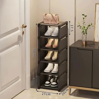 Stackable Shoe Rack Organizer Non-Woven Fabric Space Saving Entryway/Closet/Underbed Storage Home Organization Easy Assembly