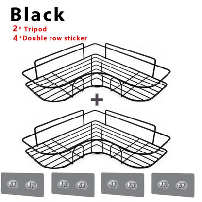 Toilet Storage Rack Bathroom Shelf No-Drill Corner Shelf Shower Wall Mounted Shelf Bracket Bathroom Accessory Organizer Shampoo