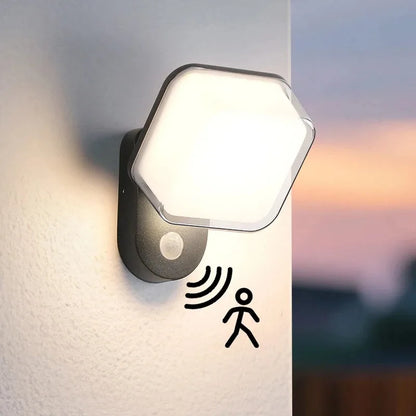 Courtyard Wall Lamps with Sensor Outdoor Waterproof Wall Lamps Villa Entrance and Terrace Lighting Lamps, Outdoor Balcony Lamps