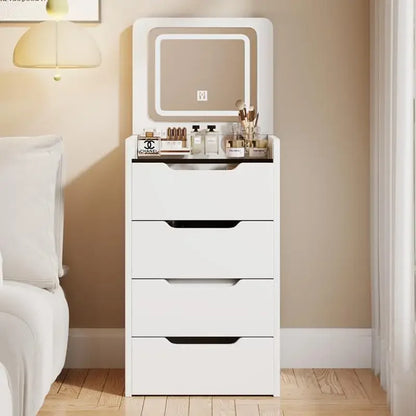 Cream wind dresser modern simple multi-functional 48CM 40CM bedside chest integrated makeup table storage cabinet