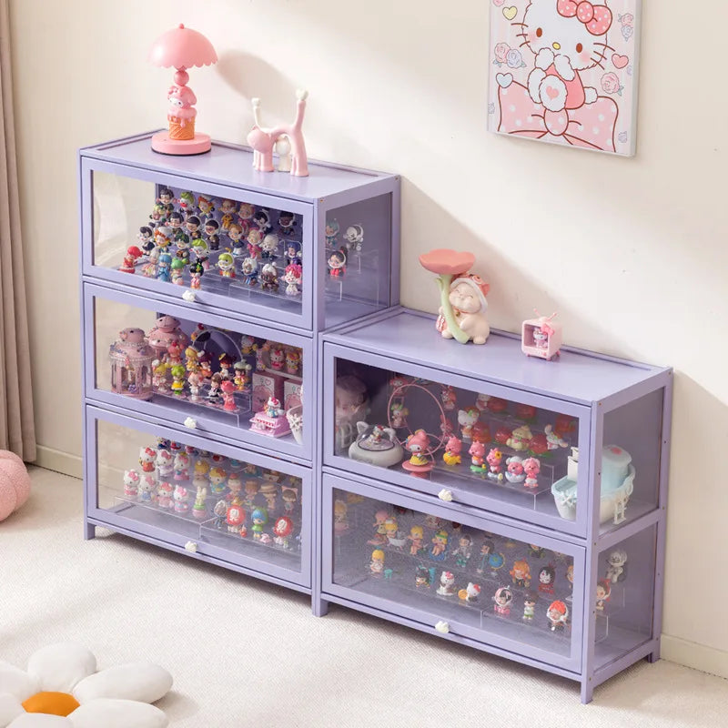 Blind box storage display stand model storage box dustproof building block doll figure display cabinet