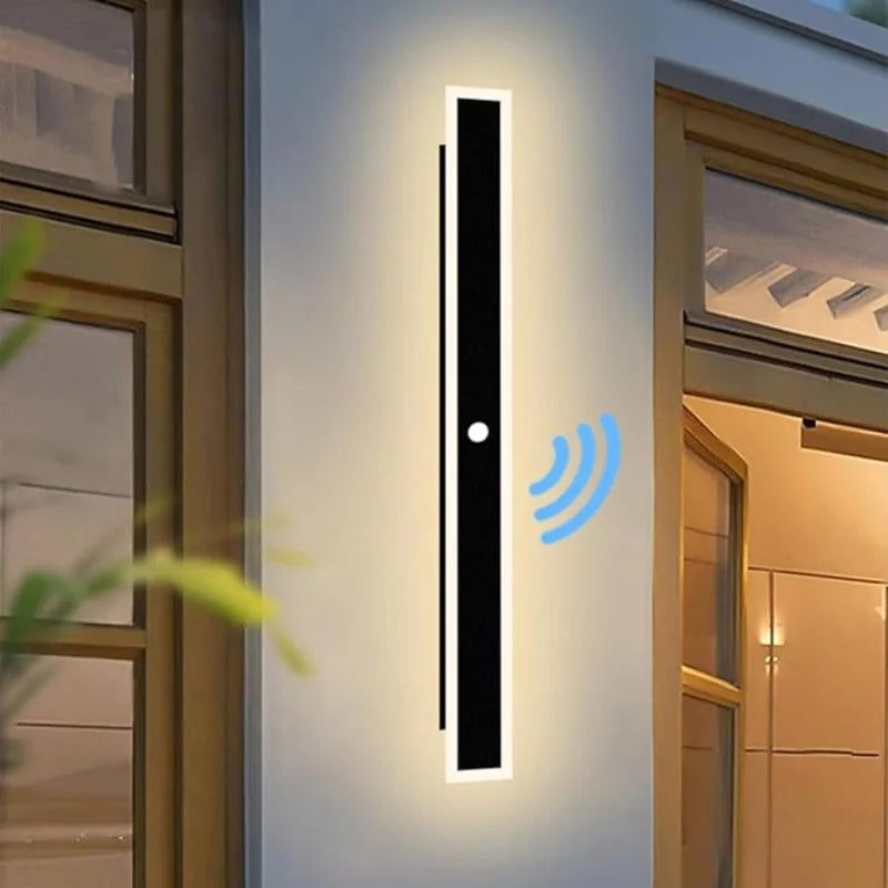 Outdoor Wall Lights With Motion Detector LED Wall Light Waterproof IP65 Villa Wall Lamp Long Anthracite Metal Modern Wall Lamps