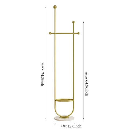 Stand Portable Clothes Rack Bedroom Floor Holder Clothes Hanger Hat Rack Home Modern Perchero De Pie Clothing Store Furniture