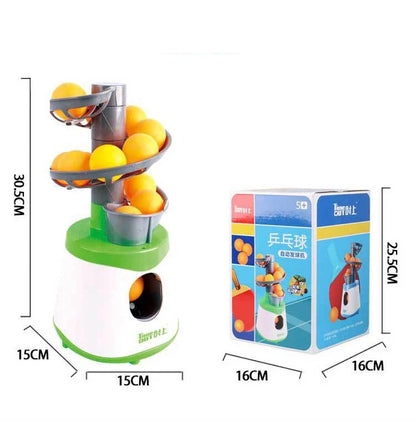 4*AA Battery Mini Table Tennis Robot Service Pitching Machine Trainer Adult Kid Sport Game Gift Racquet Sport 40+ Ping Pong Ball