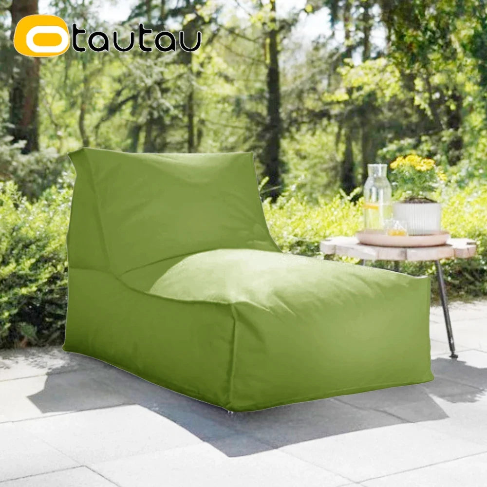 OTAUTAU Outdoor Oxford Bean Bag Cover Swim Pool Float Lounger Beach Club Pouf SF505【No Filler!You Need To Fill It By Yourself!】