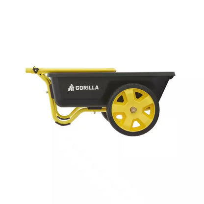 4 Cu. Ft. Poly Utility Garden Cart, 300 Lbs. Capacity, 12 In. No-Flat Tires, Ext