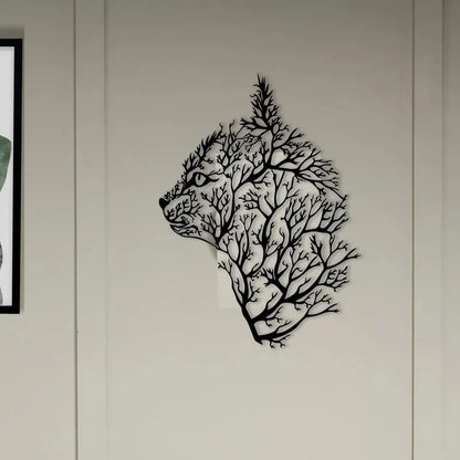 Charming Cat and Tree Metal Wall Art - Minimalist Decor for Bedroom, Living Room, Office - Perfect Housewarming Gift