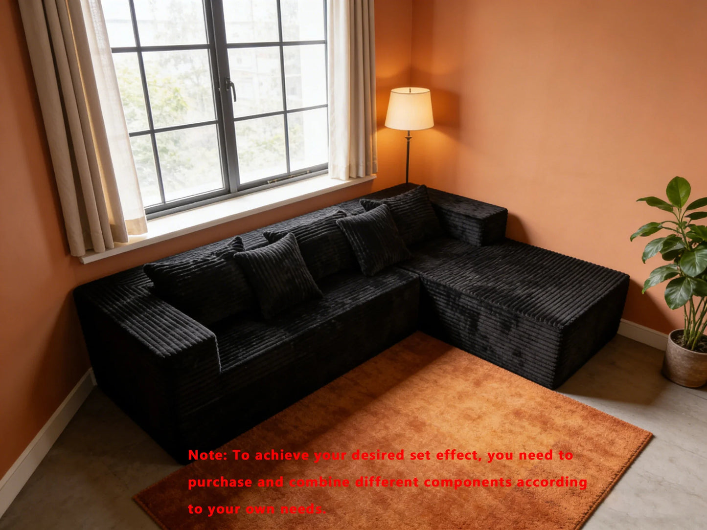 Bone-Free Full Sponge Sofa Ultra Soft Cloud Feeling Lounge Sofa For Bedroom Living Room