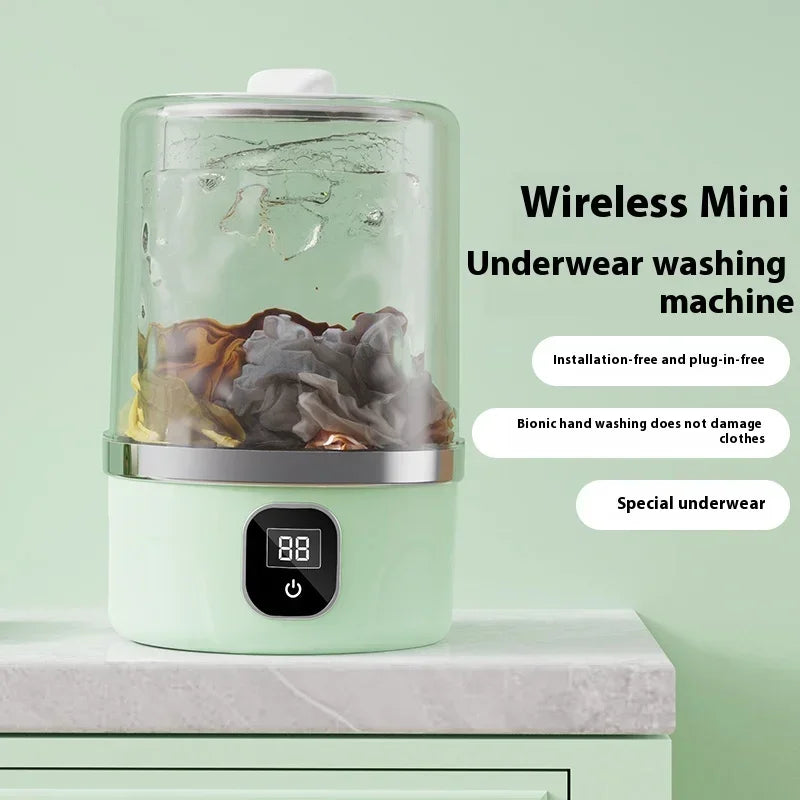 Mini Washing Machine Machine Clothes Cleaning Tool For Dormitories Travel Camping Hotel Apartment Portable Small Laundry Washer