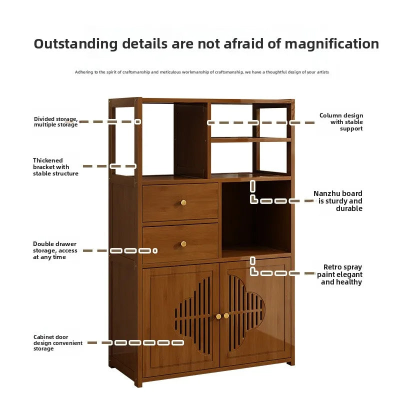 Tea cabinet, locker, living room, tea table against the wall, side cabinet storage locker