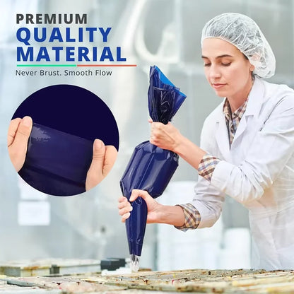 Large Disposable Piping Bags 21inch Disposable Piping Bags Anti-Burst Thick Pastry Icing Bags For Frosting Cakes Decoration