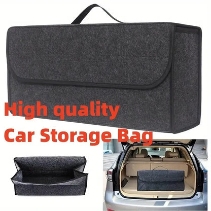 Car Trunk Storage Bag Organizing Storage Bag Trunk Organizer Car Gadget Foldable Storage Box Large Anti Slip Hand-held Tool Bag