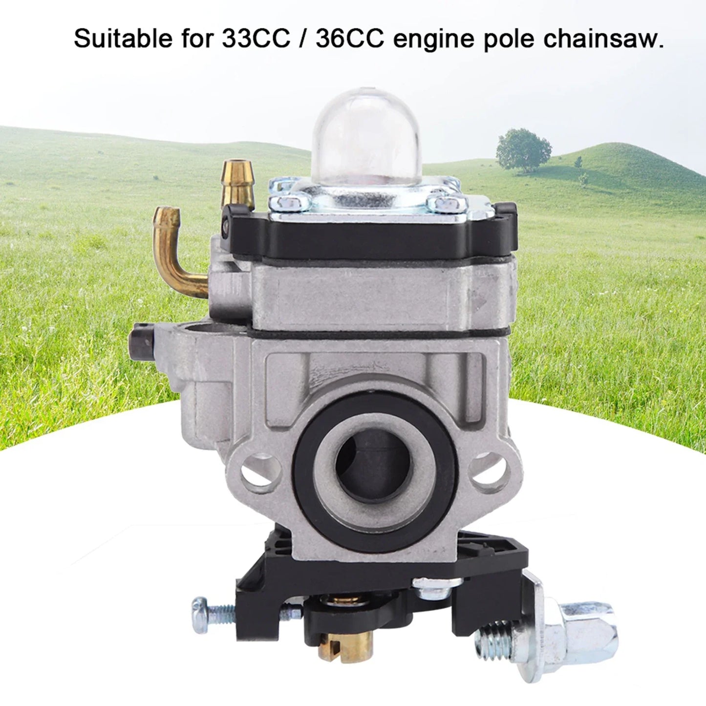 Carburetor Carb for 33 36 Engine Pole Chainsaw Hedge Trimmer Replacement Carburetor for Trimmer Carburetor for Chainsaw