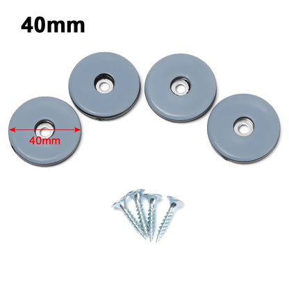 4/8pcs Furniture Leg Slider Pads Easy Move Heavy Furniture Table Bases Protector Legs Anti-abrasion Floor Mat with Screws