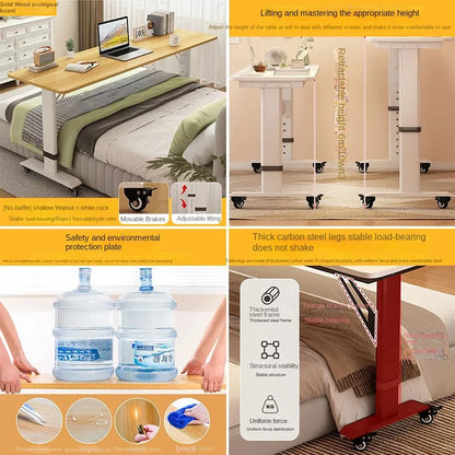 Cross-bed table computer table movable and liftable simple computer table home wall-mounted bedside workbench lazy desk