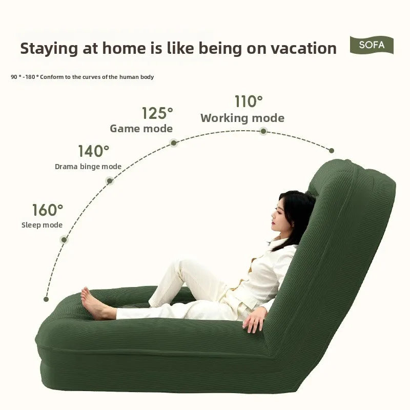 Lazy sofa reclining and sleeping large living room folding single tatami back recliner