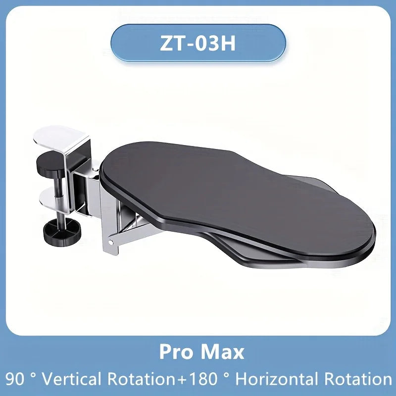 Computer Arm Rest Support Extender for Desk Adjustable Rest Pad Holder Ergonomic Elbow Rest Holder Folding Rotating Desk