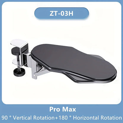 Computer Arm Rest Support Extender for Desk Adjustable Rest Pad Holder Ergonomic Elbow Rest Holder Folding Rotating Desk