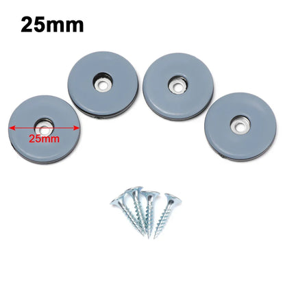 4/8pcs Furniture Leg Slider Pads Easy Move Heavy Furniture Table Bases Protector Legs Anti-abrasion Floor Mat with Screws