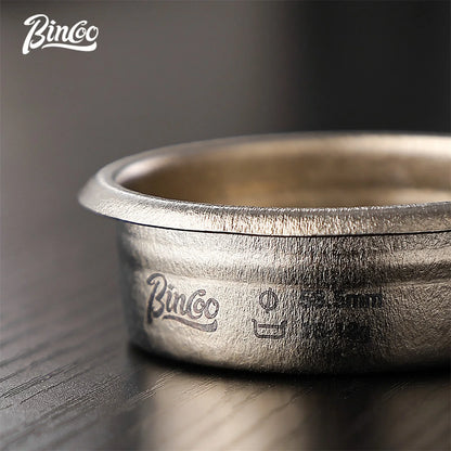 Bincoo Titanium Precision Portafilter Basket 58.5mm Professional Espresso Extraction Tool for Even Coffee Grounds Distribution