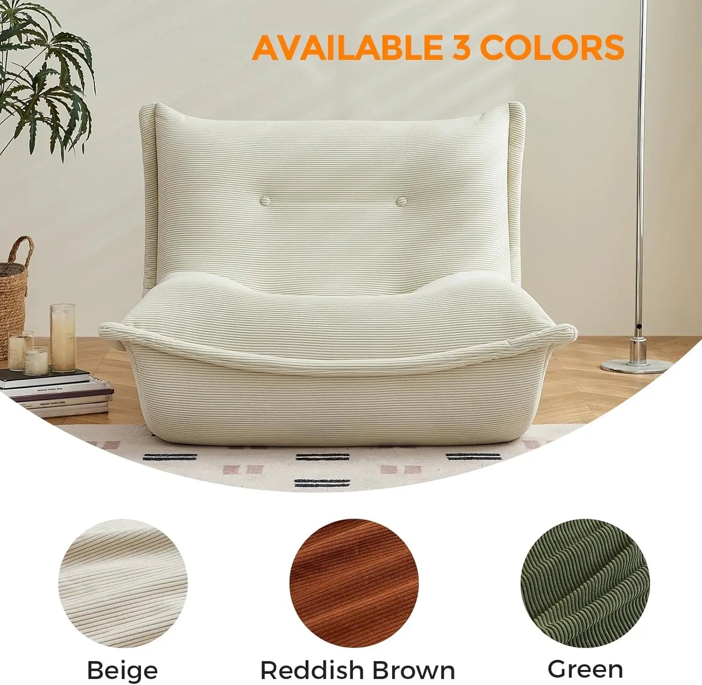 Large Lazy Sofa Chair Fireside Comfortable Seat for Adults Sinking-In Softness in Living Room Bedroom