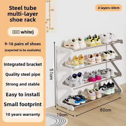 Simple shoe rack Multifunctional storage rack Multi-layer Z-shaped shoe rack Household dormitory shoe rack
