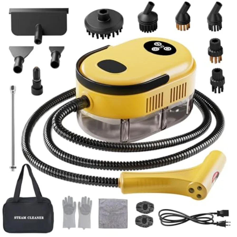 Handheld Steam Cleaner 10s Fast Handheld Heating Steamer for Cleaning 15-in-1 High Pressure Steam Cleaner for Home and Kitchen