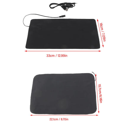 Plant Heating Pad Seedling Heat Mat 3 Gear Temperature Adjustment PU Leather Hydroponic Plant Heating Pad for Indoor Gardening