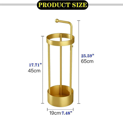 Gold/black Umbrella Stand, Space Saving & Rust Resistant, Modern Metal Umbrella Holder, Perfect for Home & Office Use