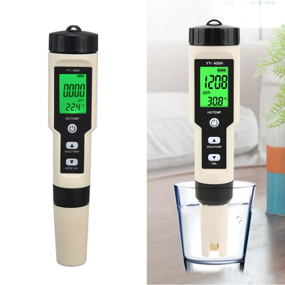 Hydrogen Test Pen High Sensitivity Backlit LCD Design Digital Hydrogen Meter for Aquariums Gardening Laboratories