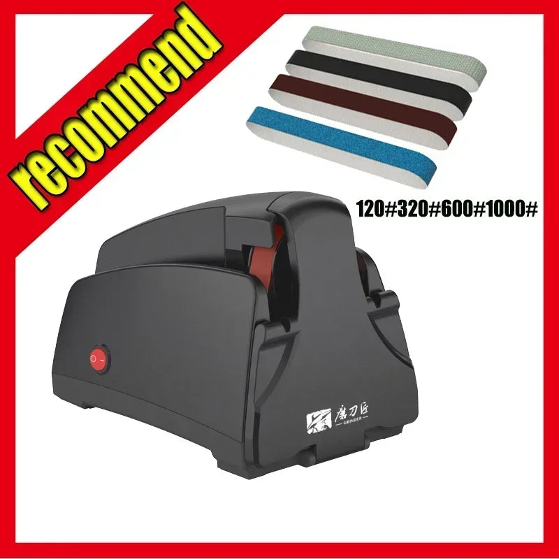 TAIDEA Sanding Belt Knife Sharpener Electric Sharpening Stone Grit 120/320/600/1000# Professional Sharpeners Grindstone Tool