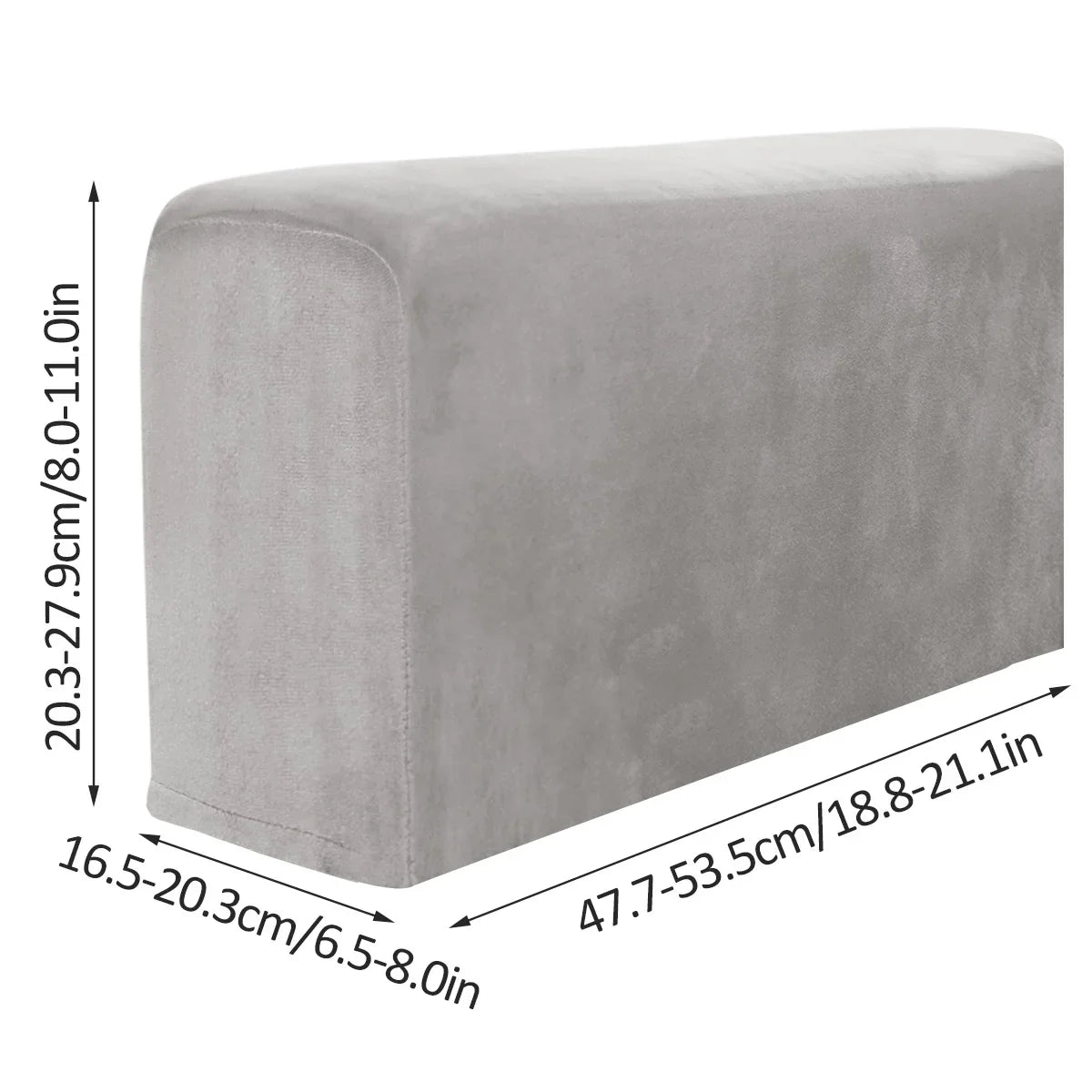 2pcs Sofa Armrest Protector Universal Armchair Covers Non-Slip Soft Warm Couch Arm Rest Covers Thickened Furniture Protector