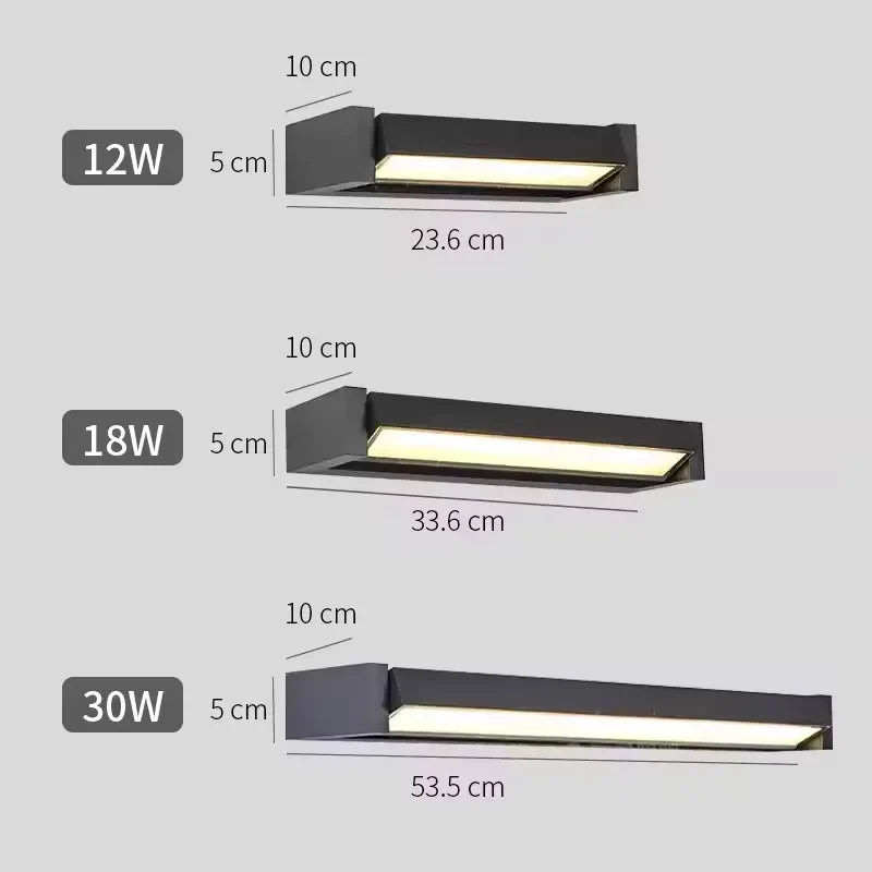 Outdoor Wall Light LED 350Adjustable Angle Waterproof Wall Lamp Aluminium Garden Porch Home Balcony Home Decor Lighting