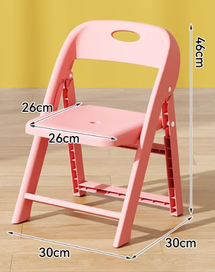 Children Chair Kids Toddler Baby Seat Chair Folding Backrest Non Slip Thickened Stool Sturdy Portable Nursery Kindergarten Home