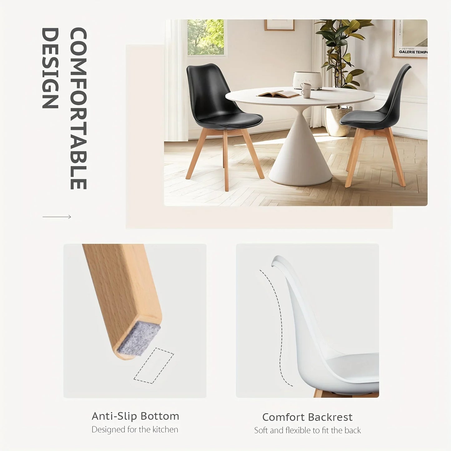 Modern Dining Chair Home Chair Minimalist Nordic Backrest Chair Dinning Table Chair Accent Chair for Living Room