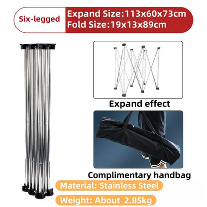 Foldable spider foot support workbench, portable work saw frame, folding table, multi-functional telescopic workbench sofa legs