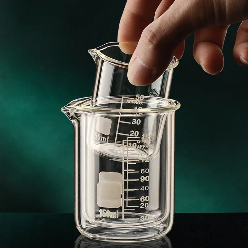 50-1000ml High Borosilicate Glass Measuring Cup Kitchen Laboratory Transparent Beaker with Scale Kitchen Baking Measuring Cup